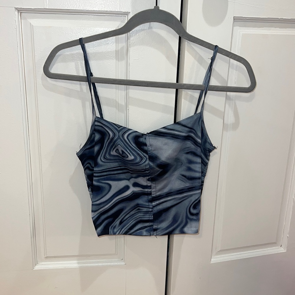 Juniper blu cropped tank top